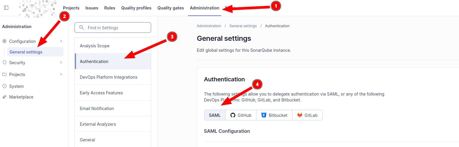 Configure SAML